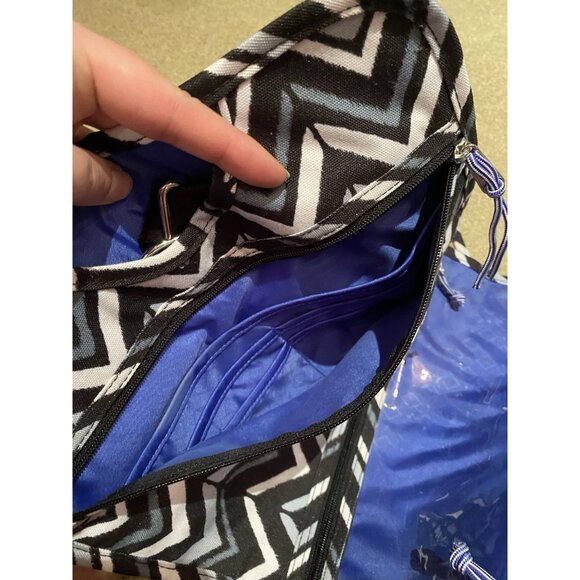 Vera Bradley Hanging Organizer Bag Toiletry Cosmetic Travel Retired Lotus - Picture 3 of 4